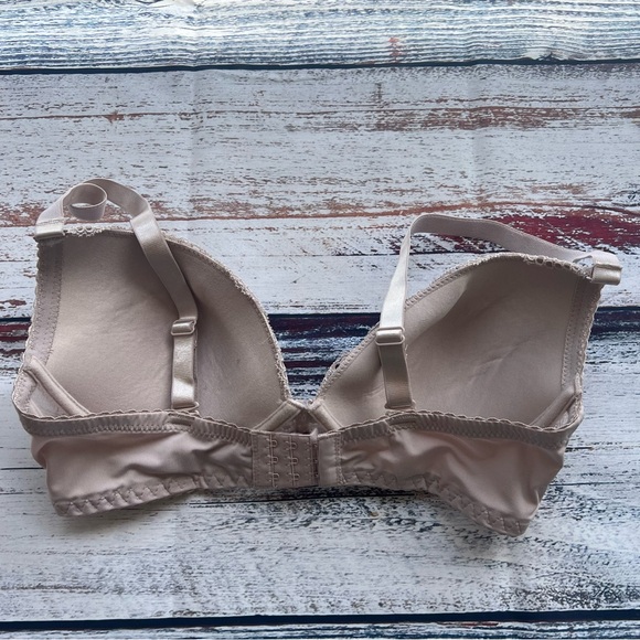 Rene Rofe Smart & Sexy Elegant Lace Underwire Push-up Bra - Cream - Picture 9 of 11